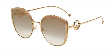 fendi ff 0290 s-35j|Fendi FF 0290/S 35J/53 Sunglasses in Gold .